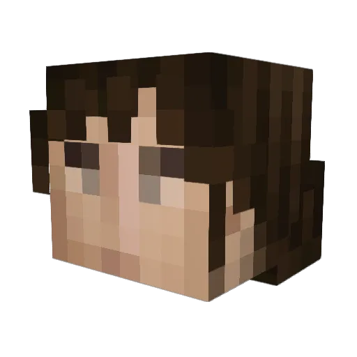 LilAnealo Minecraft avatar head, 3D render