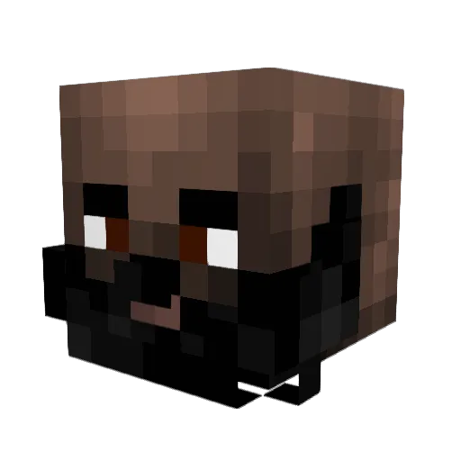 LilAnsty Minecraft avatar head, 3D render