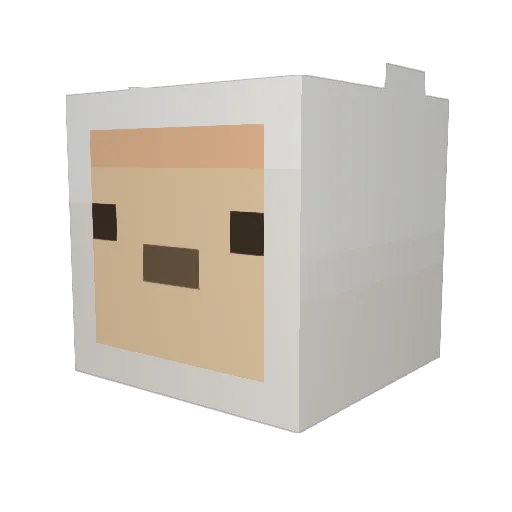 LilAztec Minecraft avatar head, 3D render