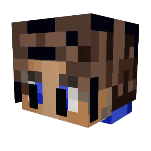 LilBBplayer Minecraft avatar head, 3D render