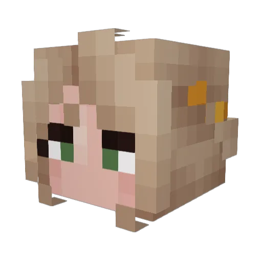 LilBeanEm Minecraft avatar head, 3D render