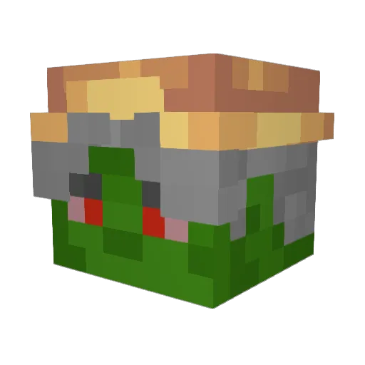 Minecraft-Avatar von LilBeethoven: Kopf als 3D-Render