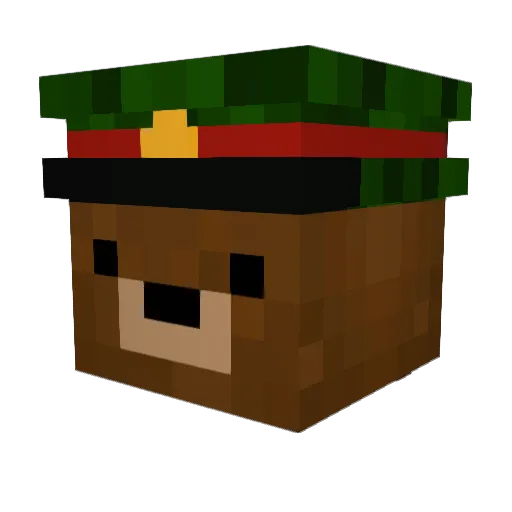LilBennie Minecraft avatar head, 3D render