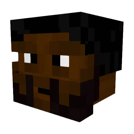 LilBidon Minecraft avatar head, 3D render