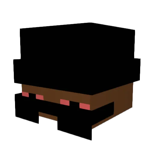 LilBigBang Minecraft avatar head, 3D render