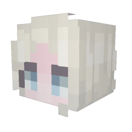 LilBigT Minecraft avatar head, 3D render