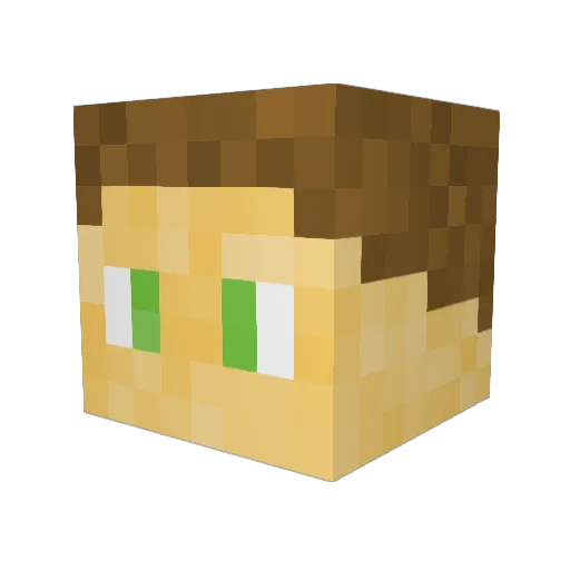 LilBlankie Minecraft avatar head, 3D render