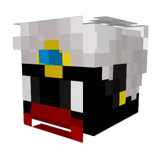 LilBlooky Minecraft avatar head, 3D render