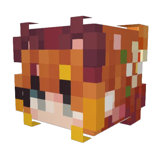 LilBlue_Bell Minecraft avatar head, 3D render