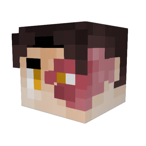 LilBonder Minecraft avatar head, 3D render