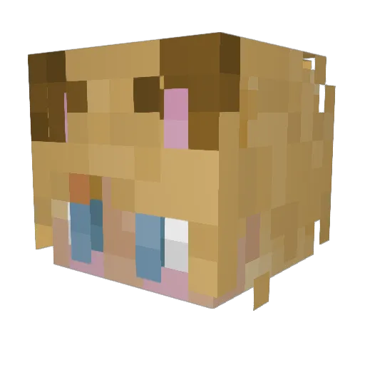 LilBumbleBee420 Minecraft avatar head, 3D render