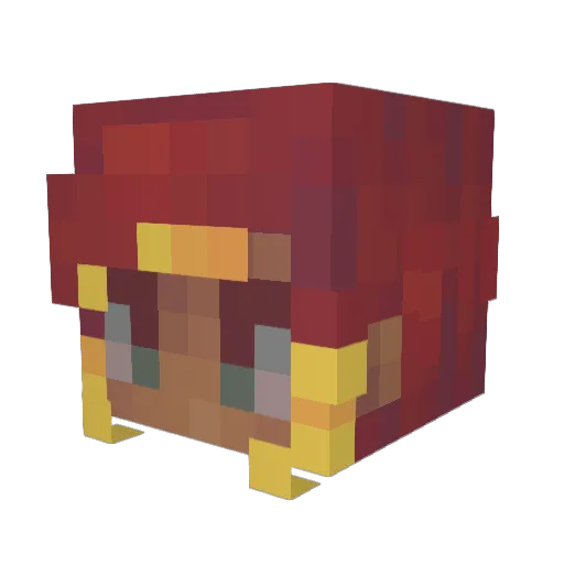 LilCandyThief Minecraft avatar head, 3D render