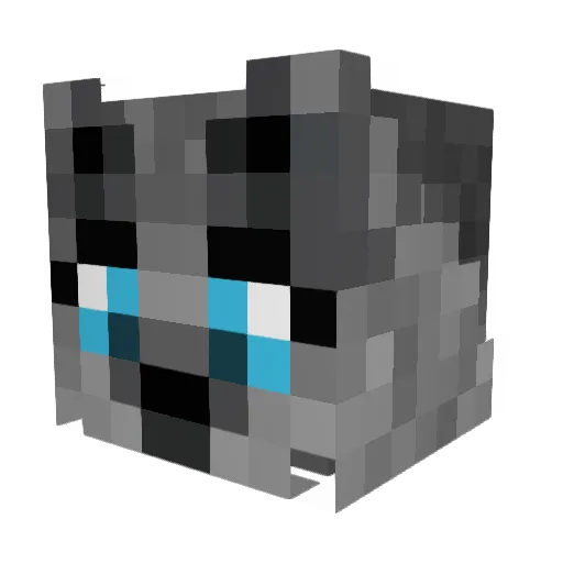 LilCatLuver Minecraft avatar head, 3D render