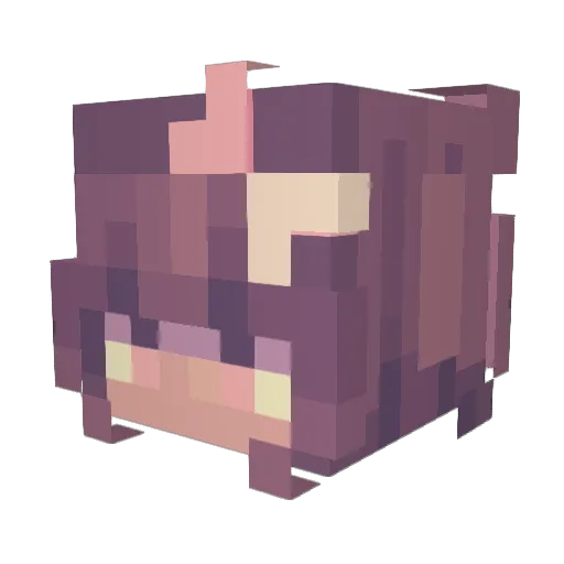 LilChiChron Minecraft avatar head, 3D render