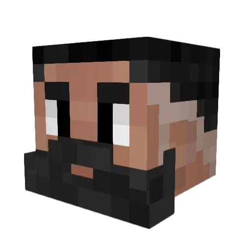 LilChub_Chub Minecraft avatar head, 3D render