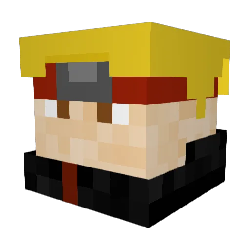 LilColb Minecraft avatar head, 3D render