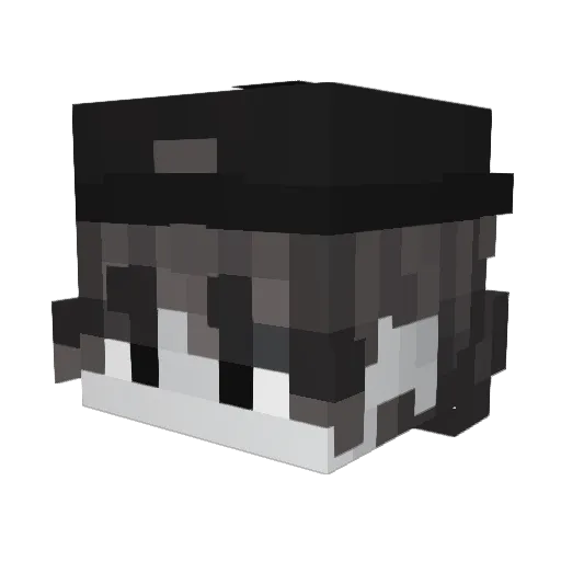 LilCowboyFigure Minecraft avatar head, 3D render