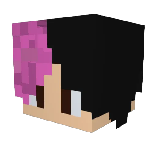 LilCraftr Minecraft avatar head, 3D render