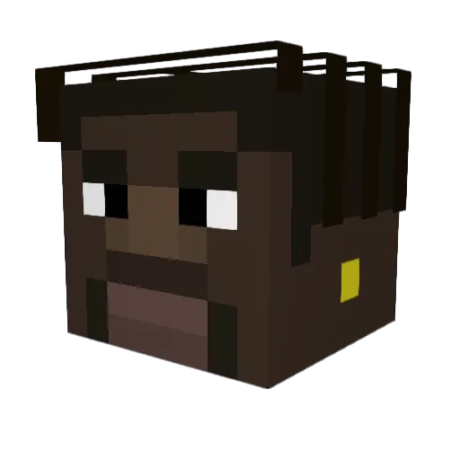 LilCrema Minecraft avatar head, 3D render