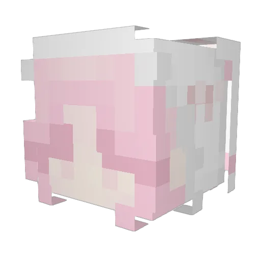 LilCutie Minecraft avatar head, 3D render