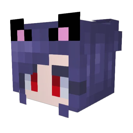 LilDarkEmbrace Minecraft avatar head, 3D render