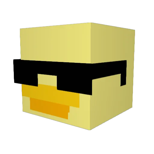 LilDeanDong Minecraft avatar head, 3D render