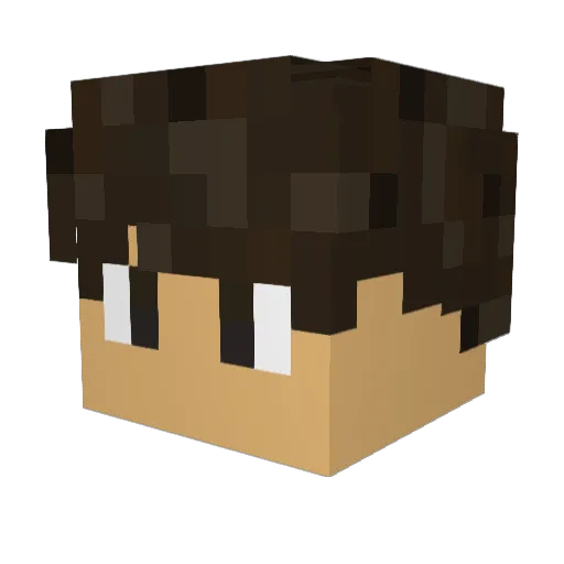 LilDebCakes Minecraft avatar head, 3D render