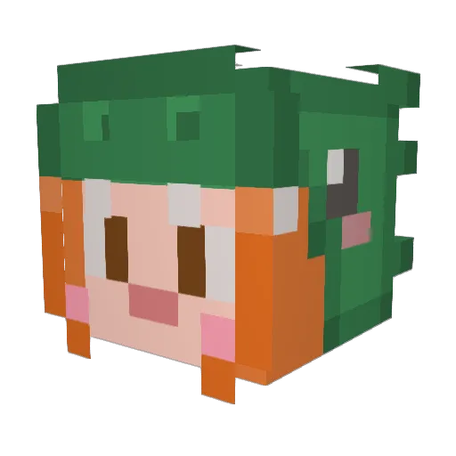 LilDevilNia Minecraft avatar head, 3D render