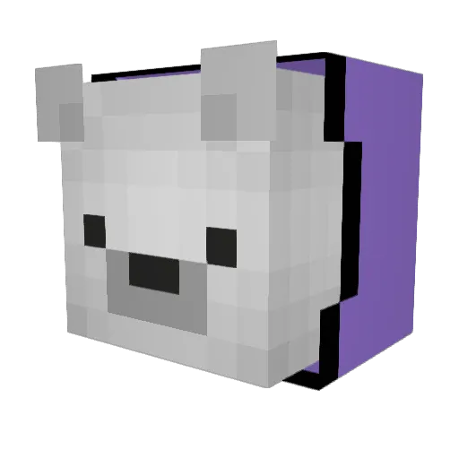 LilDis Minecraft avatar head, 3D render