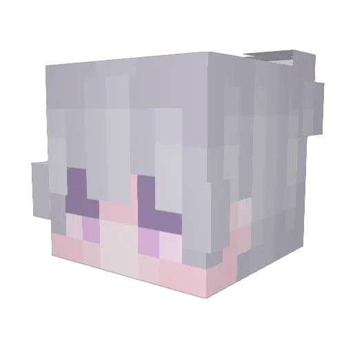 LilDomyBricc Minecraft avatar head, 3D render