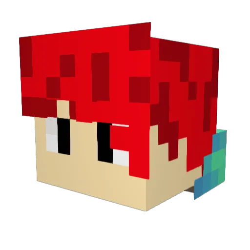LilEmo101 Minecraft avatar head, 3D render