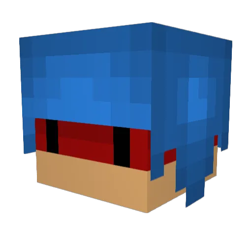 LilErickzs Minecraft avatar head, 3D render