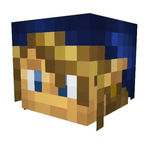 LilFentanyl Minecraft avatar head, 3D render