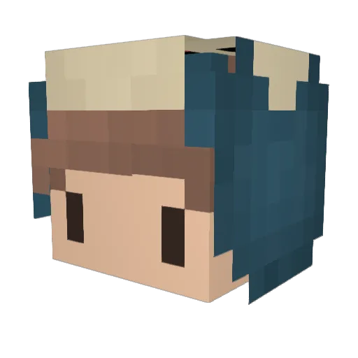 LilFresa Minecraft avatar head, 3D render