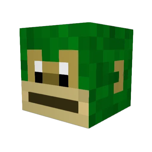 LilFrunza Minecraft avatar head, 3D render