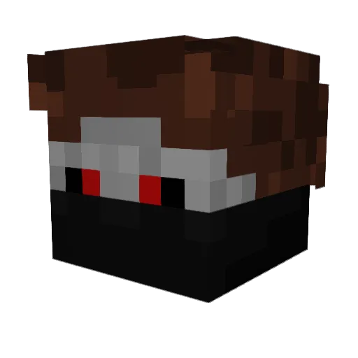 LilFury101 Minecraft avatar head, 3D render