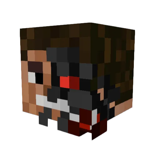 LilG0od Minecraft avatar head, 3D render
