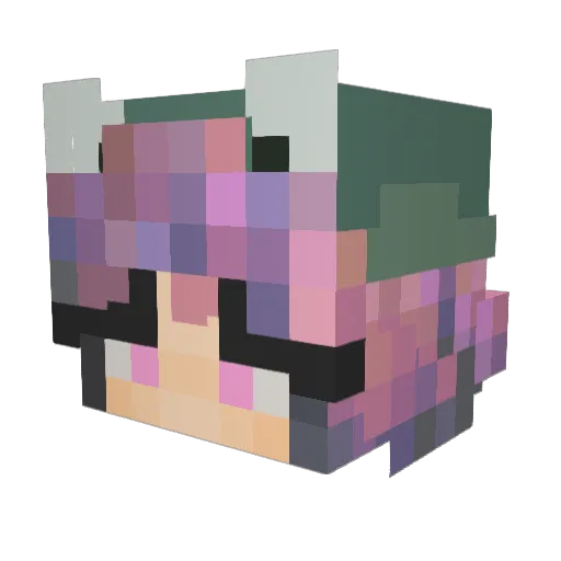 LilGamerGirl120 Minecraft avatar head, 3D render