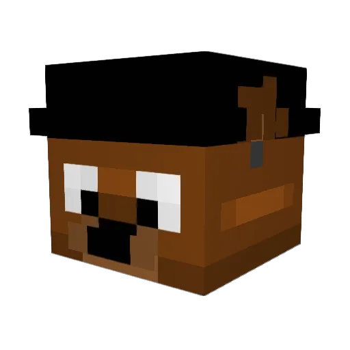 LilGlaugh Minecraft avatar head, 3D render