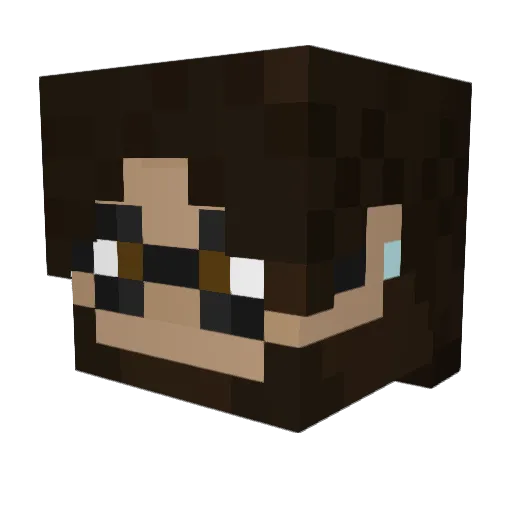 LilGuppy44 Minecraft avatar head, 3D render