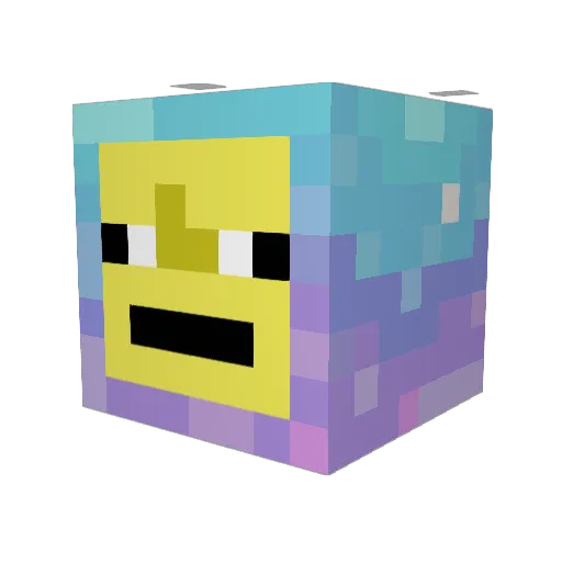 LilGuyWithHat Minecraft avatar head, 3D render
