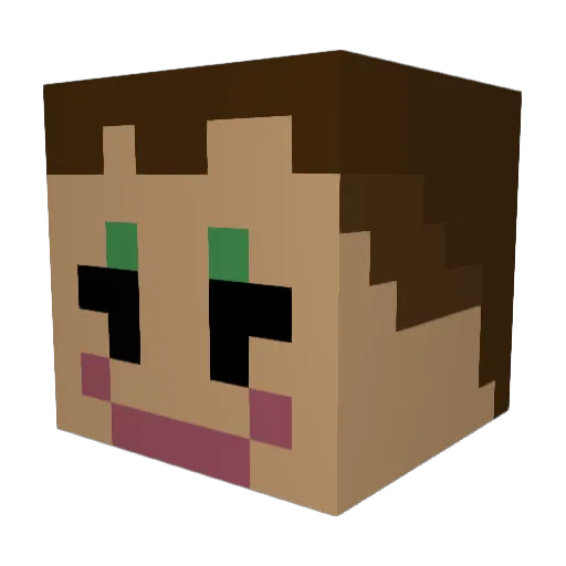 LilHame101 Minecraft avatar head, 3D render