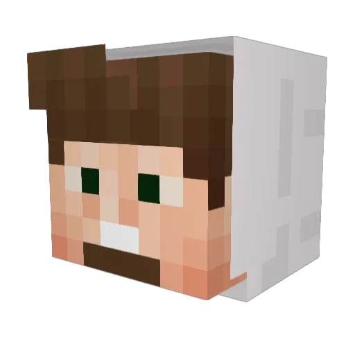 LilHobey Minecraft avatar head, 3D render
