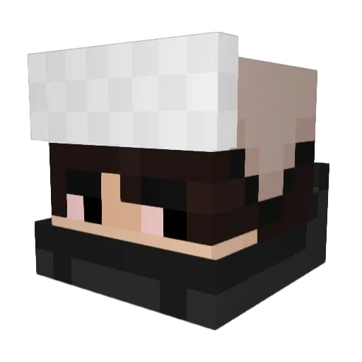 LilJuande Minecraft avatar head, 3D render