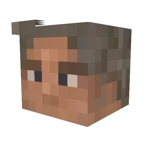 LilKass Minecraft avatar head, 3D render