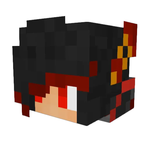 LilKeka Minecraft avatar head, 3D render