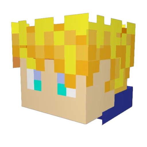 LilKenu Minecraft avatar head, 3D render