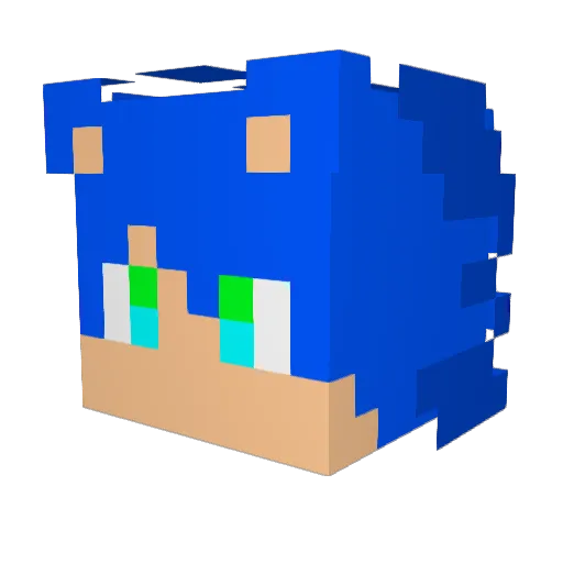 LilKingJimmy Minecraft avatar head, 3D render