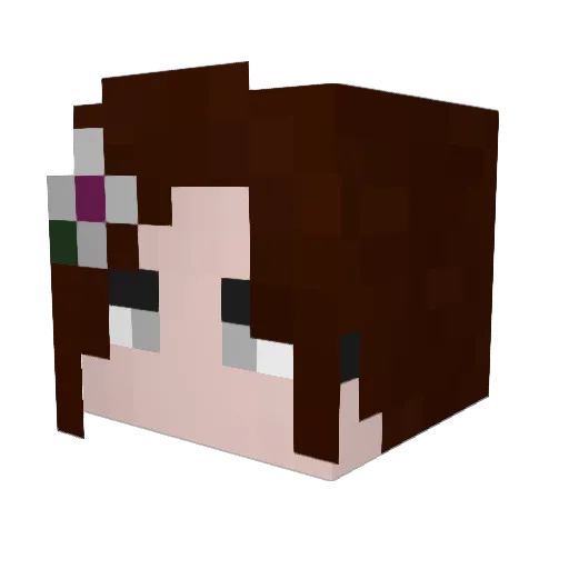 LilLilith Minecraft avatar head, 3D render