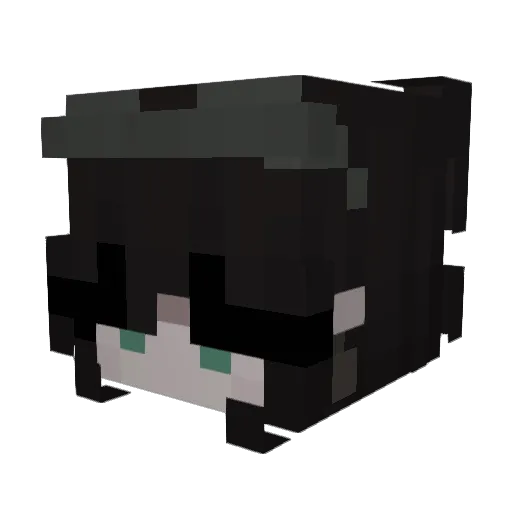 LilLivie Minecraft avatar head, 3D render
